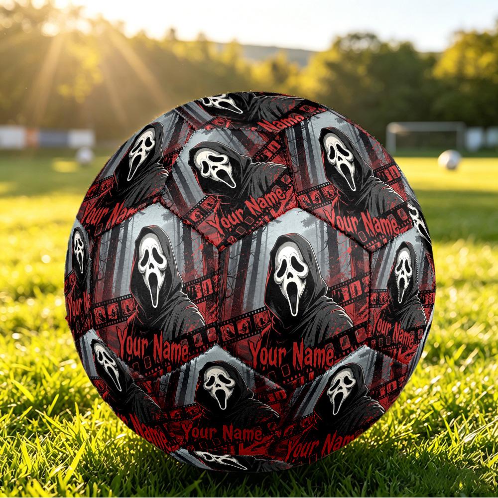 Size 5 FootballScream Ghostface Durable PU Soccer Ball for Sports Training Outdoor Competition