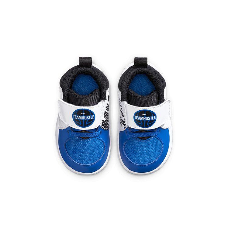 Nike Кроссовки Team Hustle D 9 Mid top для малышей Синие Белые Черные Для младенцев и малышей AQ4226-405