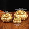 1Pcs Attract Wealth Brass Cornucopia Fortunate Desktop Small Ornament Treasure Bowls  Home Decor