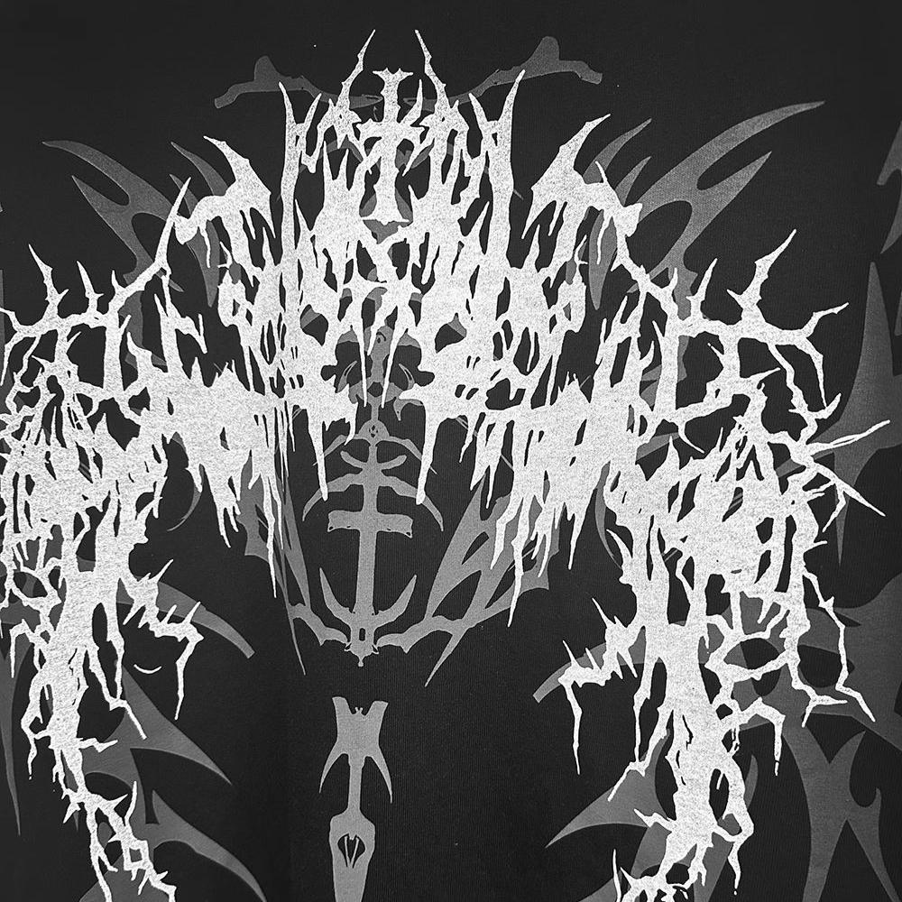 Поддельные футболки из двух частей в полоску в стиле пэчворк Y2k, эстетика, повседневная свободная футболка с принтом в стиле Харадзюку, готическая уличная женская футболка в стиле гранж