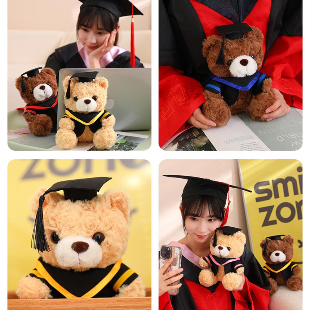 23cm Teddy Bear Doll Small Plush Dr. Bear Cute Plush Toy  Students