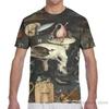 New World Happy Garden T-shirt Allover Print Street Fashion Elements Round Neck Fashion Short Sleeve Pullover Plus Size Top