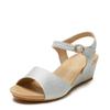 -Wedge Sandals New Summer Soft Sole One-word Buckle with Non-slip Roman Shoes Women's Casual Shoes