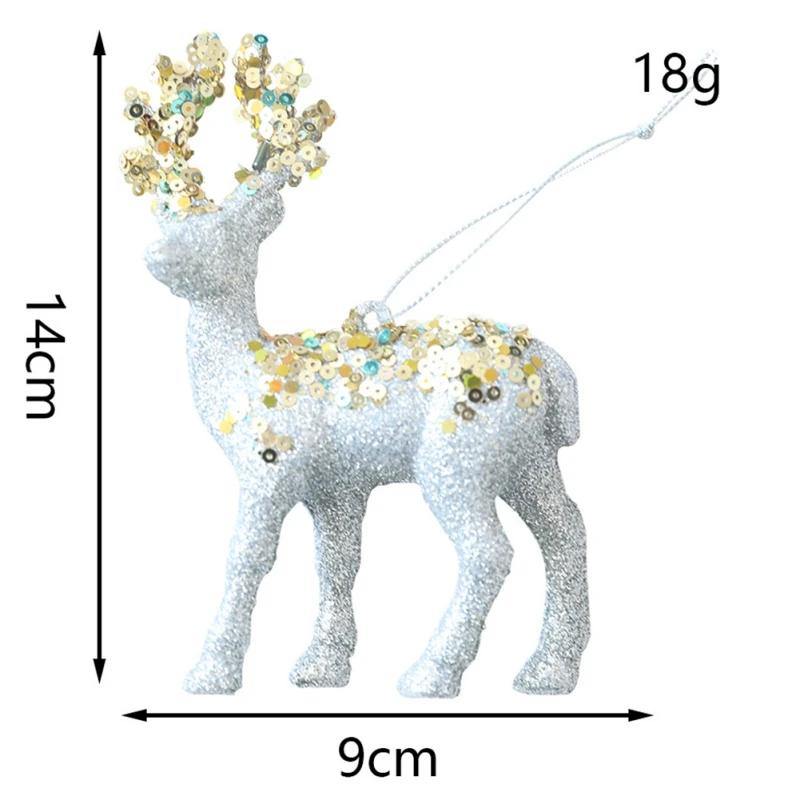 Рождественские подвески в виде лося, подвесные украшения для рождественской елки, рождественские олени, навидад, веселый рождественский подарок, натальский, счастливый новый год 2025