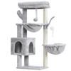 Heybly Cat Mini Cat Идеально подходит для котят и маленьких Ultra Space 2 Natural Hemp Claw Sharpening Height Light Grey HCT006SW Tower, Tower, Cats, Slim,