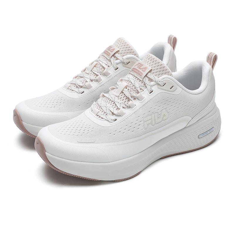 Fila Nuvole Run 3+ Модные Простые Удобные Дышащие Легкие Кроссовки с Низким Верхом для Повседневных Тренировок и Бега Женские кроссовки Белый Розовый A12W531134FBP