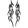 Motorcycle Decal - Flames Design Car Decal Sticker - 2 Pack Waterproof Emblem for