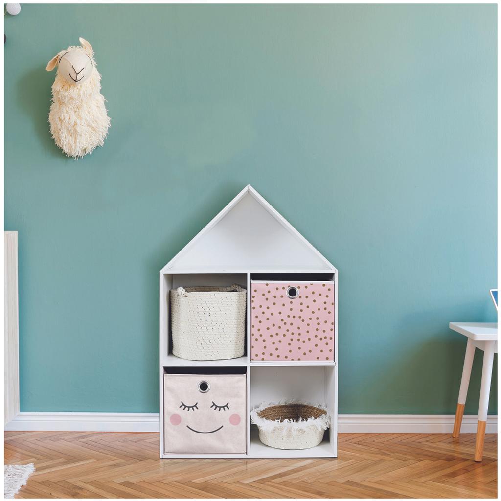 Les Trésors De Lily [A1797] - Куб для хранения 'Дива - Спящие Глаза' белый - 30x30