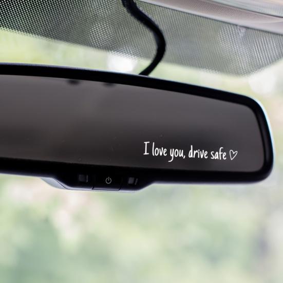 Наклейки I Love You Drive Safe на зеркало заднего вида виниловая наклейка для женщин водонепроницаемая декоративная наклейка на автомобиль аксессуары для автомобиля