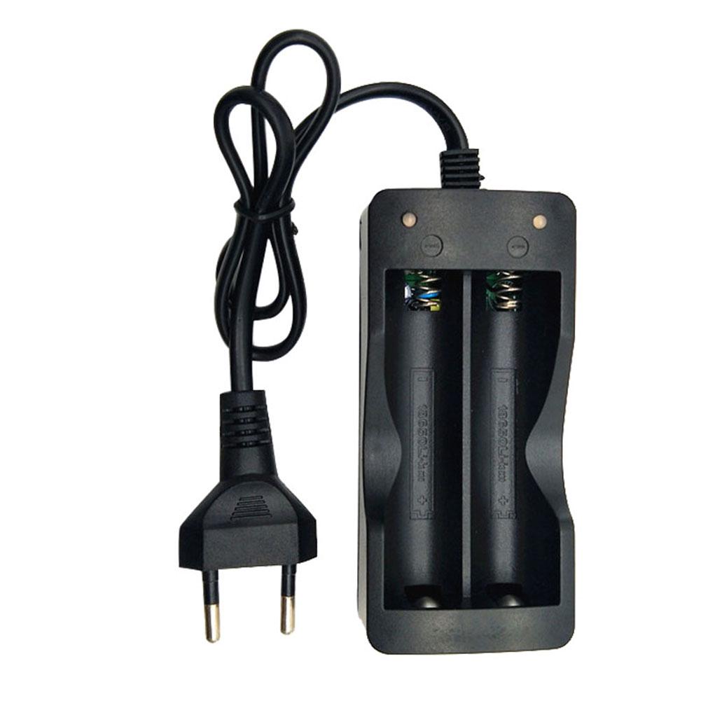 Electronics Product 18650 US/EU Plug Double Slots Charger Adapter with LED Indicator