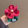 Three-dimensional Flower Hair Circle Cloth Flower Ponytail Head Rope New Hair Accessories Women