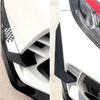 4pcs Front Bumper Canards Splitter Fins Air Knife For Honda Civic Type-R 2016-21