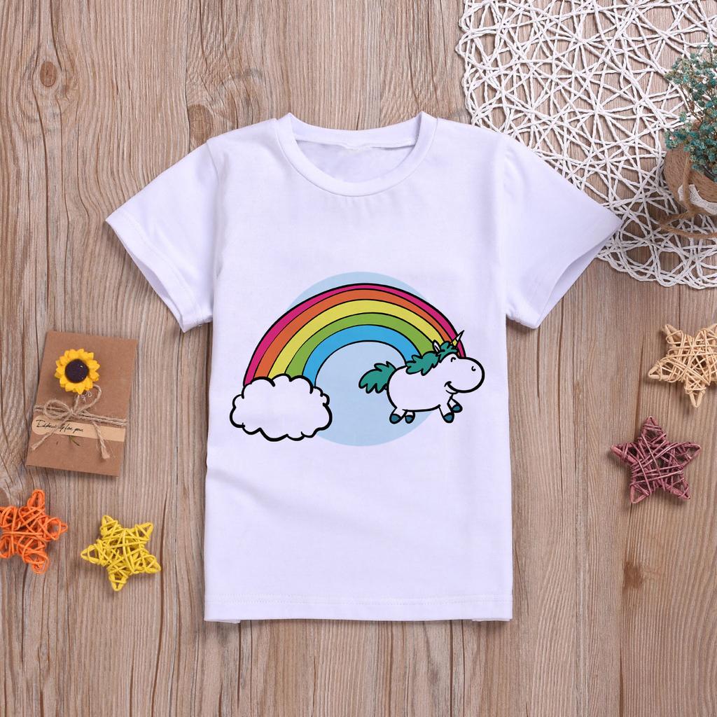 Новая летняя детская футболка с короткими рукавами из мультфильма, 3 цвета, повседневные футболки для мальчиков, топы для девочек, футболка с цветами, детская одежда