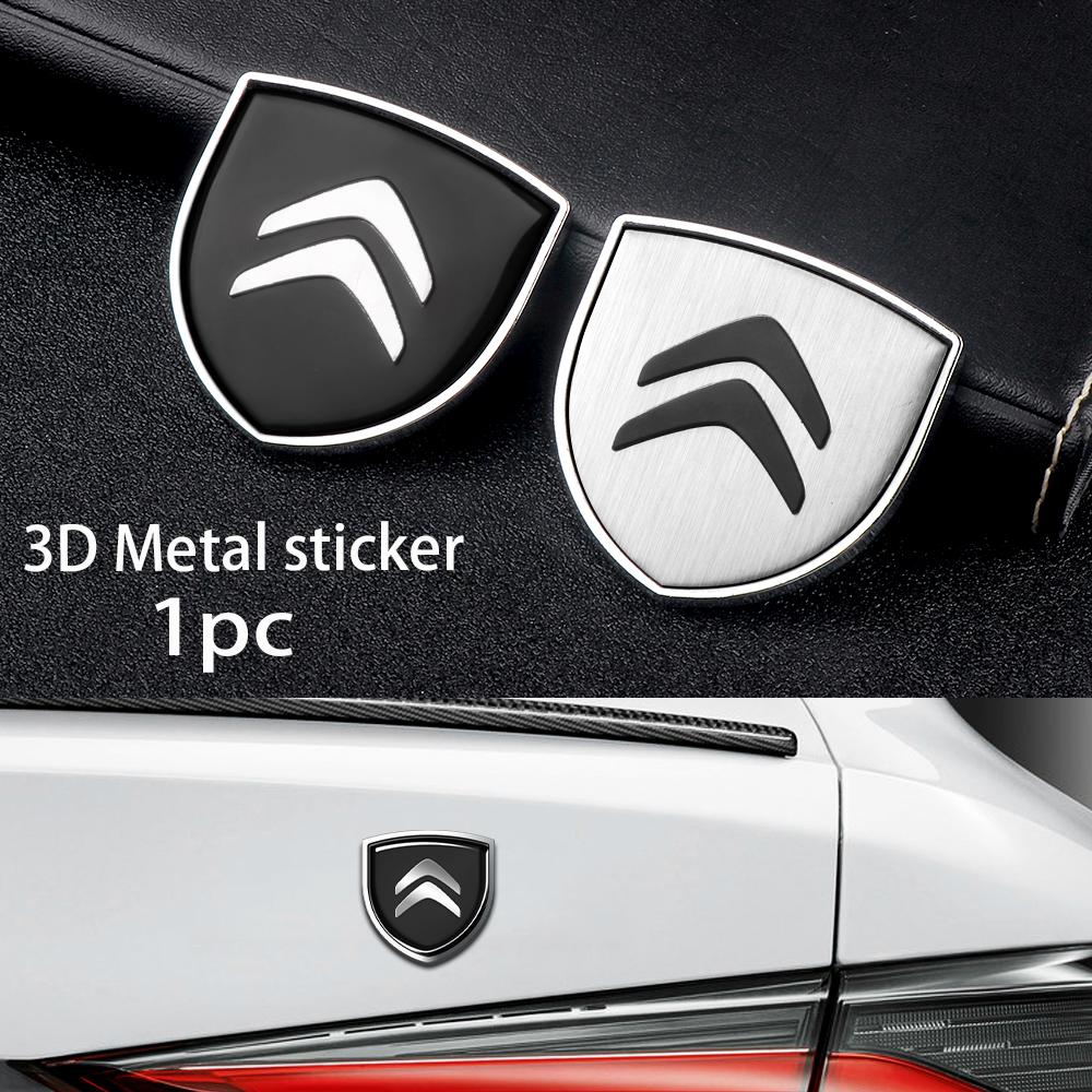 3D Metal Chrome Car Body Decoration Badge Emblem (1PCS): Custom Sticker for Citroen C1/C3/C4 Grand Picasso/C4L/C5/C6/VTS Styling alq123