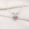 Ювелирные изделия с розовым турмалином, кулон из цельного серебра 925 пробы с драгоценными камнями, украшения ручной работы, на День памяти