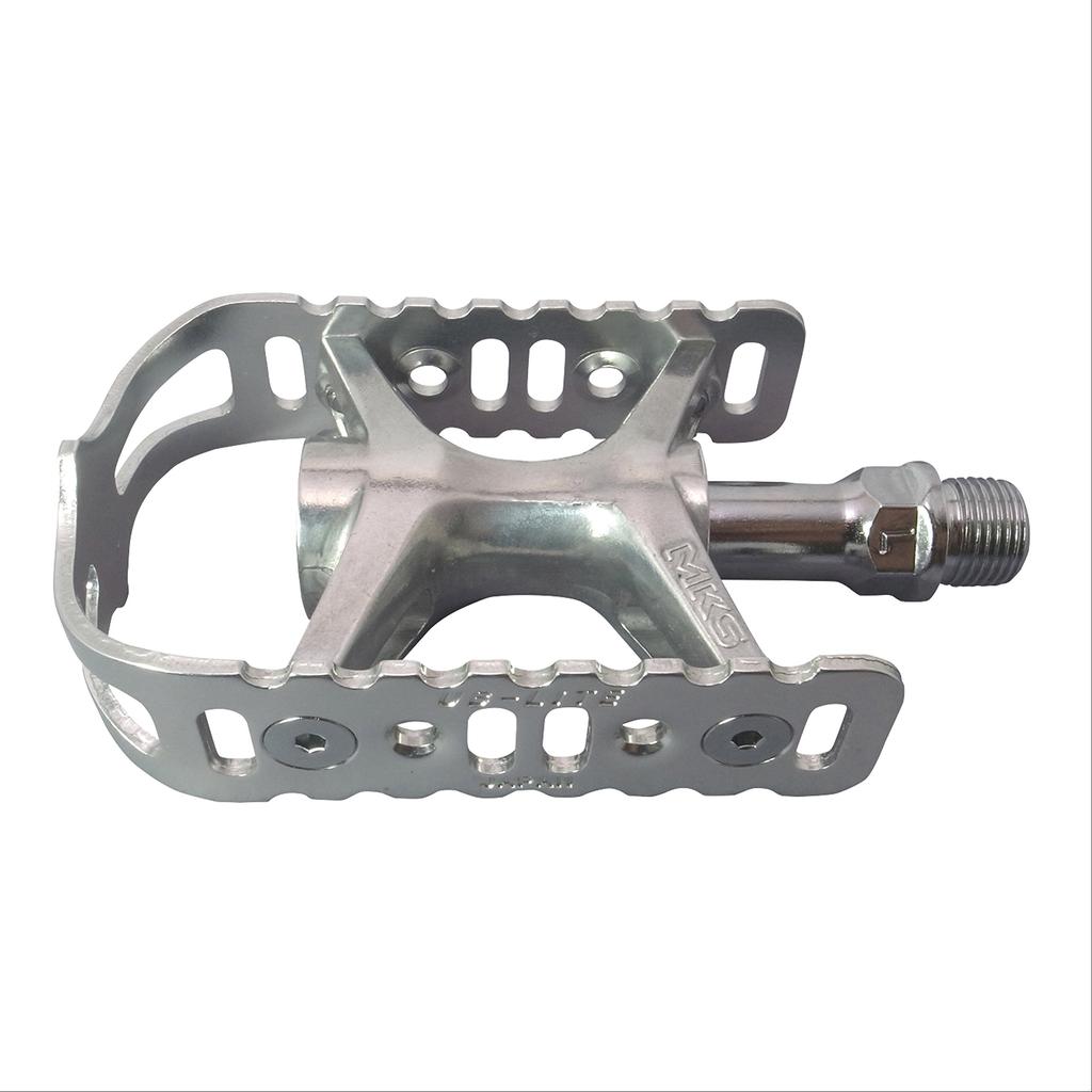 Велосипедная педаль Mikashima, серебристая (МКС) UB-ЛАЙТ (УБ Свет)