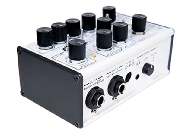 DSM Humboldt Simplifier II DLX Zero Watt Dual Channel Reverb Stereo Micro Mini Easy to Use Analog AMP Simulation with Headphone Out AUX Slot 200mA & -