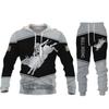 Весенне-осенний модный мужской спортивный костюм, крутые толстовки с 3D принтом, толстовки, комплекты из 2 предметов, спортивная одежда, мужская одежда, костюм