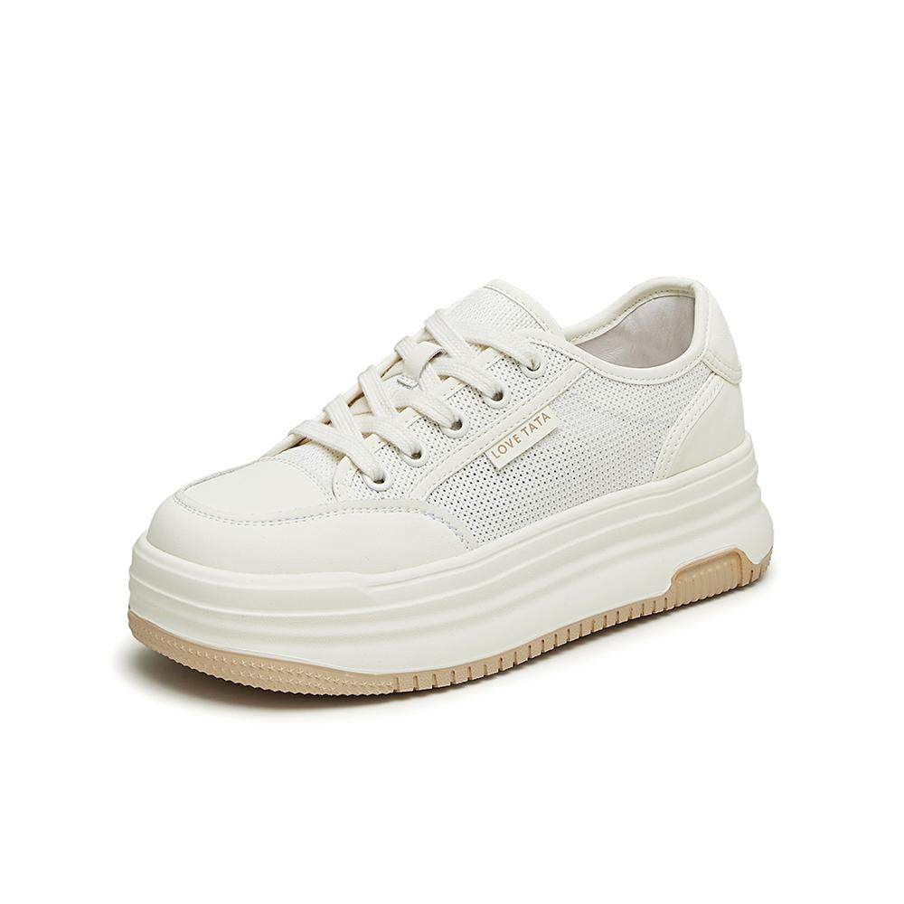 TATA/She 2025 Summer Sports Fashion Leisure Thick soled Women's Board Shoes New Style