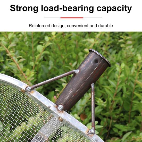 Лопата для песка, сито 4 мм/12 мм, стальное фермерское сито, портативный совок для песка, садовый сбор урожая