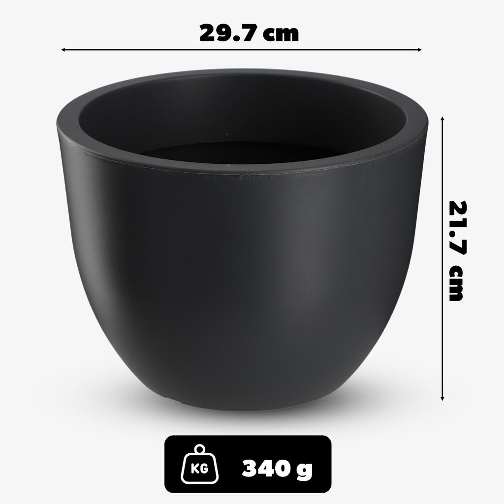 KADAX Doniczka Donica Ogrodowa 30cm Antracyt mat
