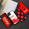 Бренд C-Coca Логотип C-Cola Чехол для телефона для Iphone 11 12 13 14 15 Pro Max 17 16 Plus Жесткий PC+TPU Задняя крышка