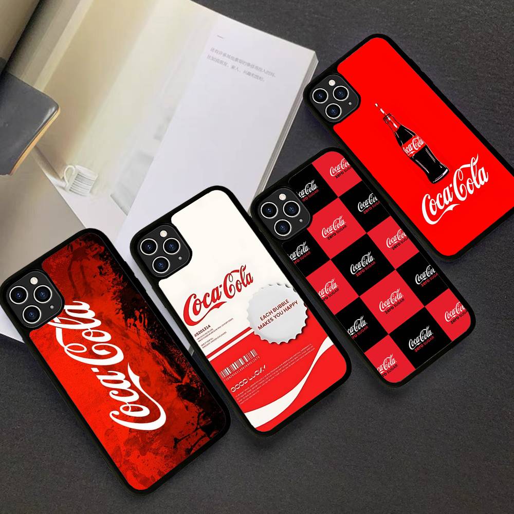 Бренд C-Coca Логотип C-Cola Чехол для телефона для Iphone 11 12 13 14 15 Pro Max 17 16 Plus Жесткий PC+TPU Задняя крышка