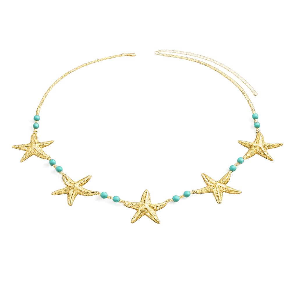 Elegant Starfish Waist Chain Shell Beads Belly Chains Sea Star Imitation Pearl Body Chain  Beach