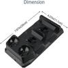 Charging Stand For Two Ps4/Psvr/Move Motion Controllers, 4-In-1 Charging Station Desk Station Charging Stand For Playstation Ps4 Psvr Vr Move
