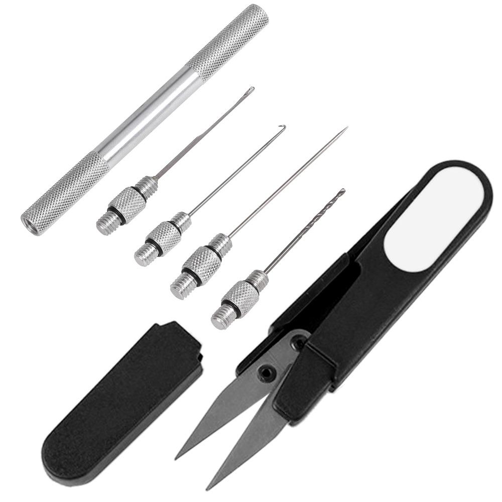 with Line Scissors Fishing Bait Needle Secure Grip Bait Drill Stringer Bait Needle Kit  for Corn