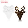 1pcs Cow, Bull Head Keychains Mold Silicone Mold Clay Diy Jewelry Making Glitter Epoxy Resin Mould Cake Decoration Accessories