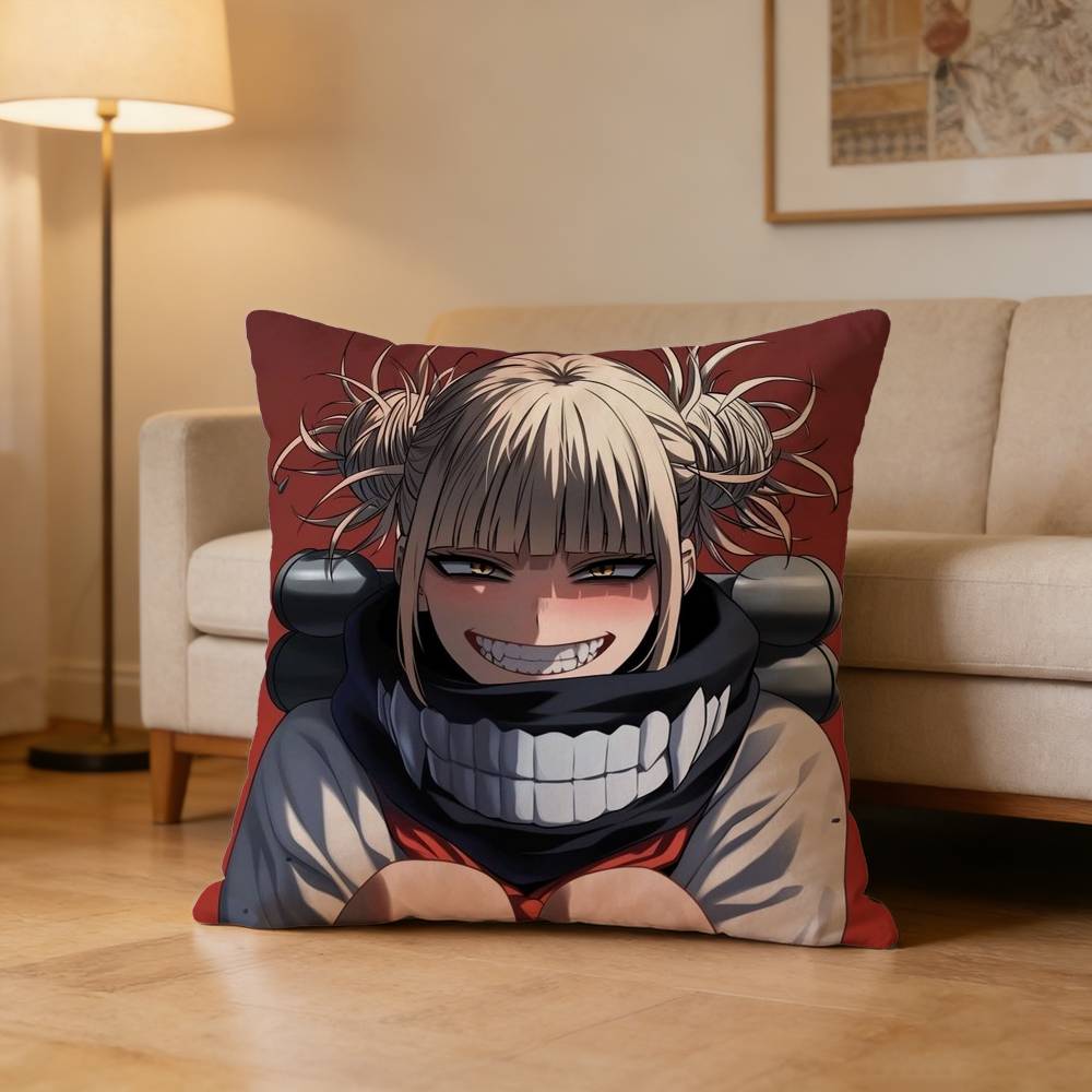 Anime H-Himiko Toga Academia Pillow Case For Sofa Living Room Home Office Decor Protective Cover