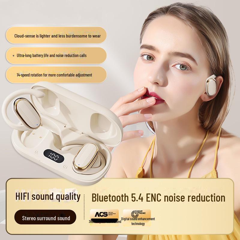 Беспроводная Bluetooth-гарнитура Cloud Sense OWS 2024 года: Шумоподавление, Открытое ухо, Звук HIFI, Высокое качество звука