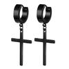 Premium Stainless Steel Hoops Earrings for Women Men With Simple Charms Cross Drop Dangle Design Hypoallergenicy Gothic Jewelry