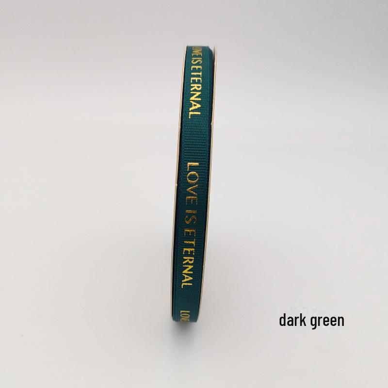 1 см качественная термофиксированная лента для горячего тиснения с нитками для упаковки цветов с надписью