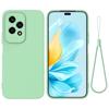 Чехол для Honor 200 Lite с ремешком, жидкий силиконовый чехол для телефона, защита камеры