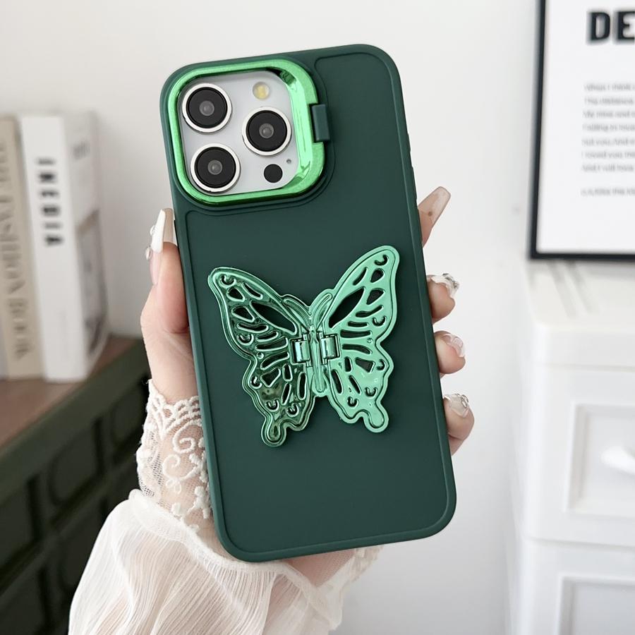 Чехол для телефона с кронштейном для камеры и бабочкой с 3D покрытием для IPhone Samsung Redmi OPPO VIVO