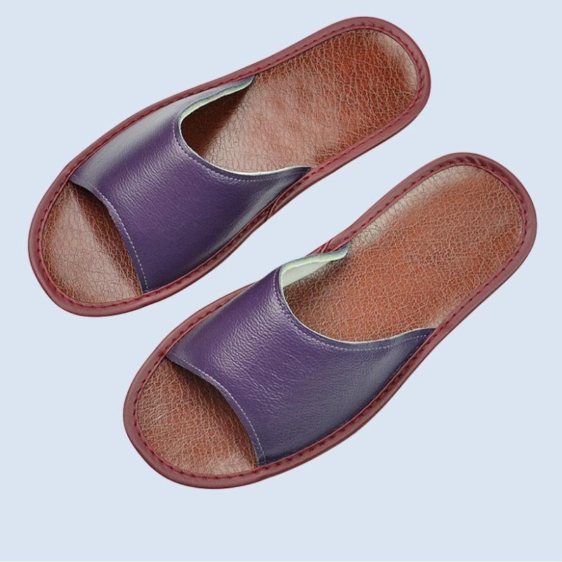 Роскошные тапочки из натуральной кожи, кожаные тапочки ручной работы для женщин и мужчин, домашние тапочки без шнуровки, мягкие удобные домашние туфли для спальни