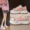 Новая весенне-осенняя модная повседневная обувь на толстой подошве, износостойкая/удобная спортивная обувь, увеличивающая рост, студенческие кроссовки для бега