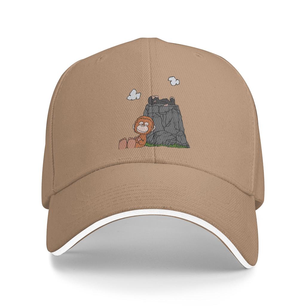 Monkey Punch Sun Baseball Cap Spring Women Unisex  Print Trucker Hat Adjustable Casual Outdoor Sport Snapback Cap