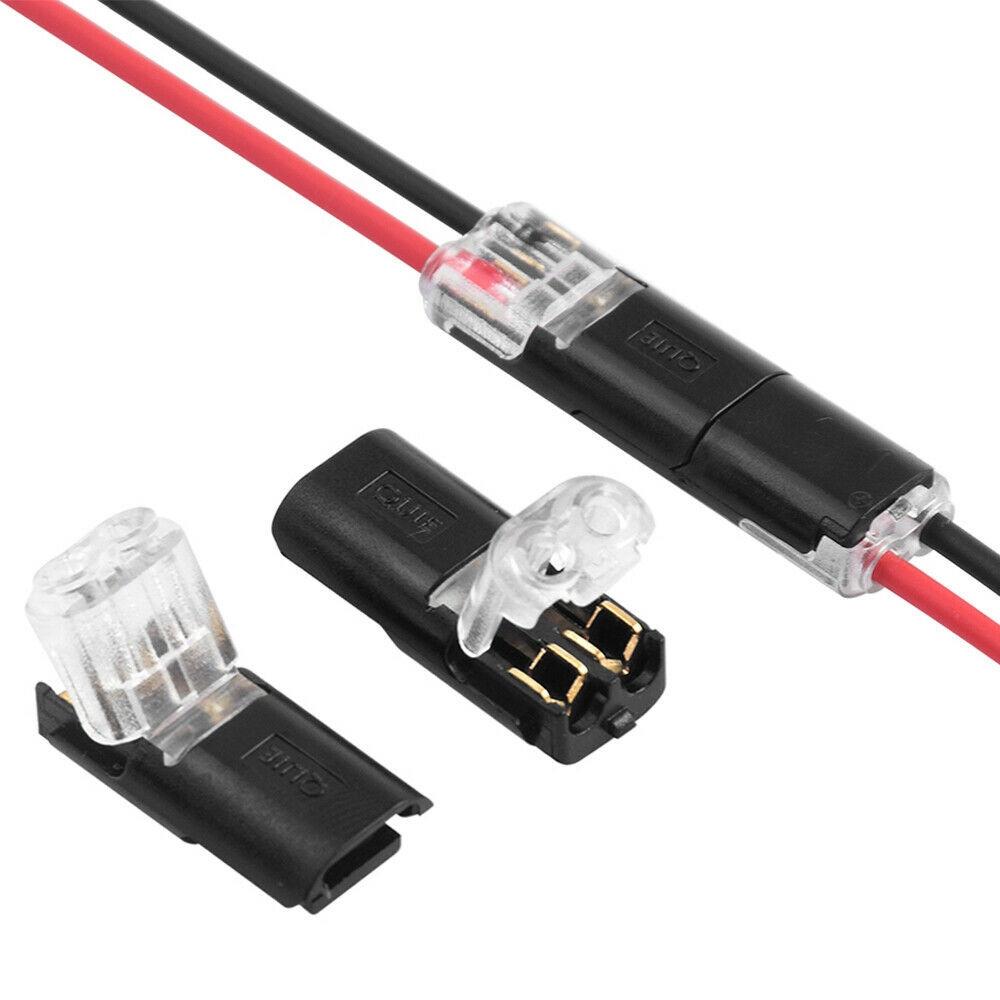 10/20/30/50 шт. 2-контактная вилка, защелкивающиеся разъемы для проводов, автомобильный электрический разъем, клеммный зажим для подключения