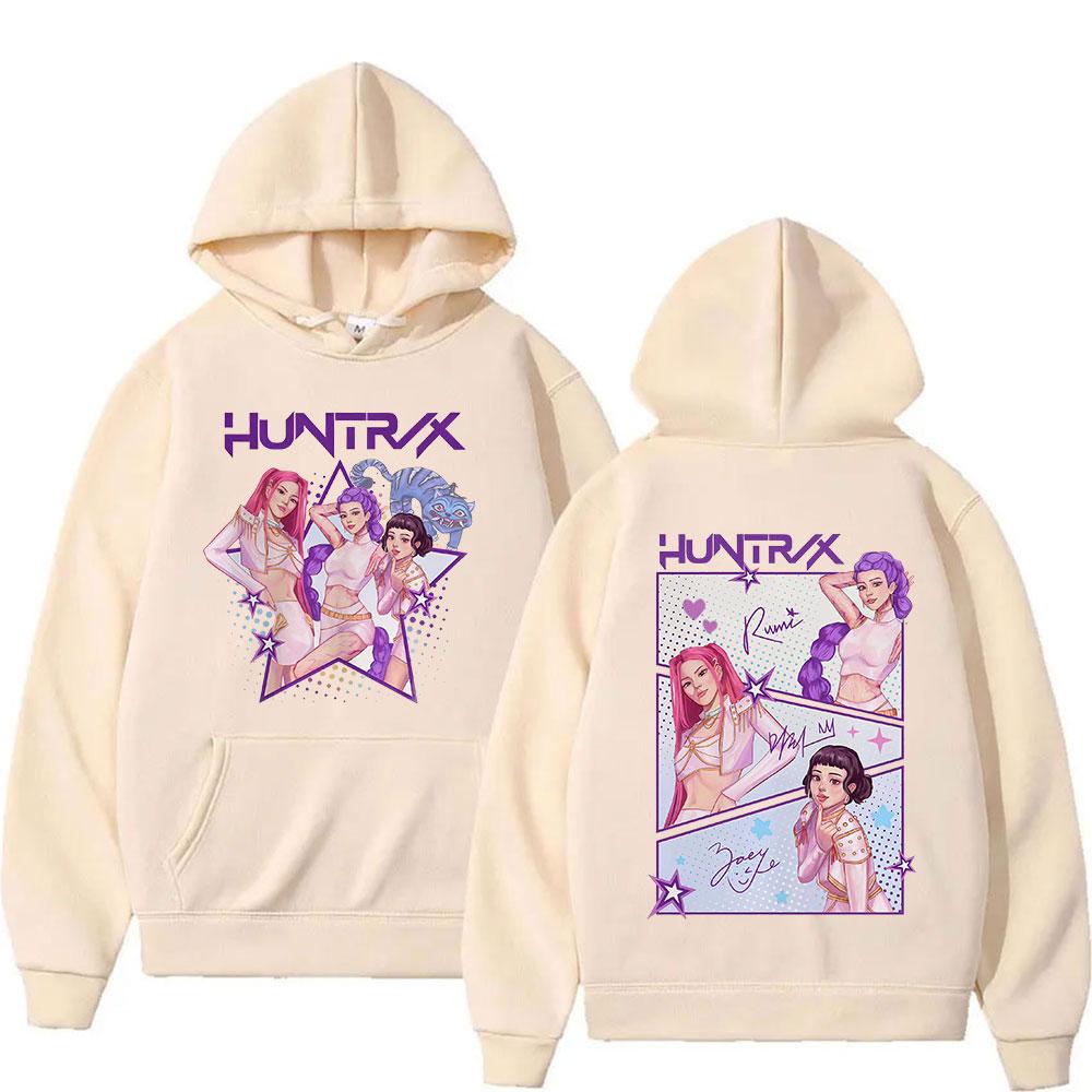 K-pop Истребители демонов Аниме Худи Мира Руми Джоуи Толстовка-пуловер с капюшоном Мужская Женская Винтажная мода Флис Оверсайз