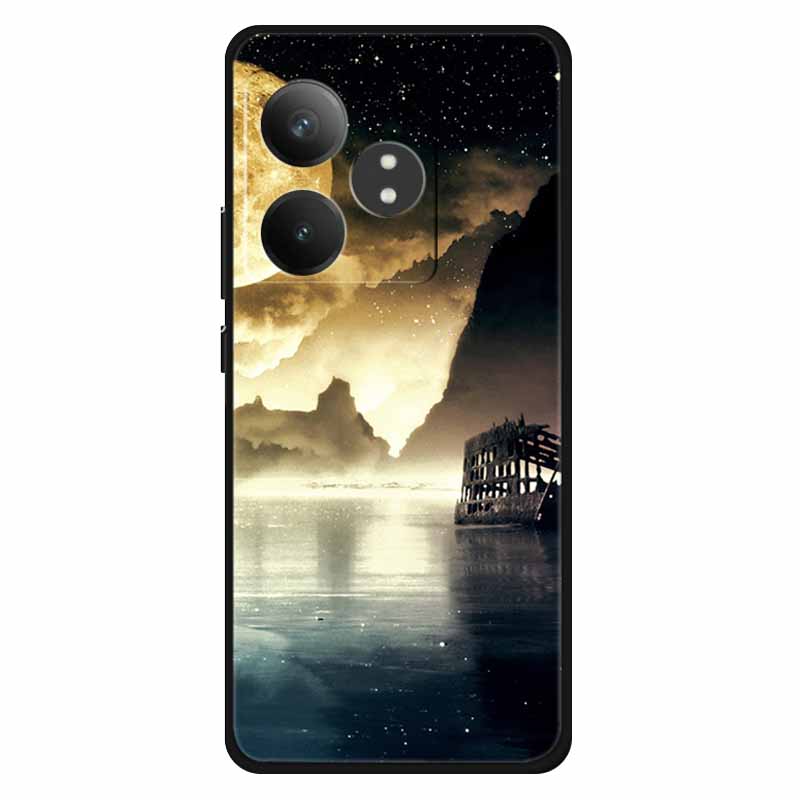 Чехол Для Realme GT 6T / GT 6 Чехлы Силиконовый Планета Расписной ТПУ Мягкая Задняя Крышка Телефона Для RMX3853 Защитный Чехол RMX3851 GT 6
