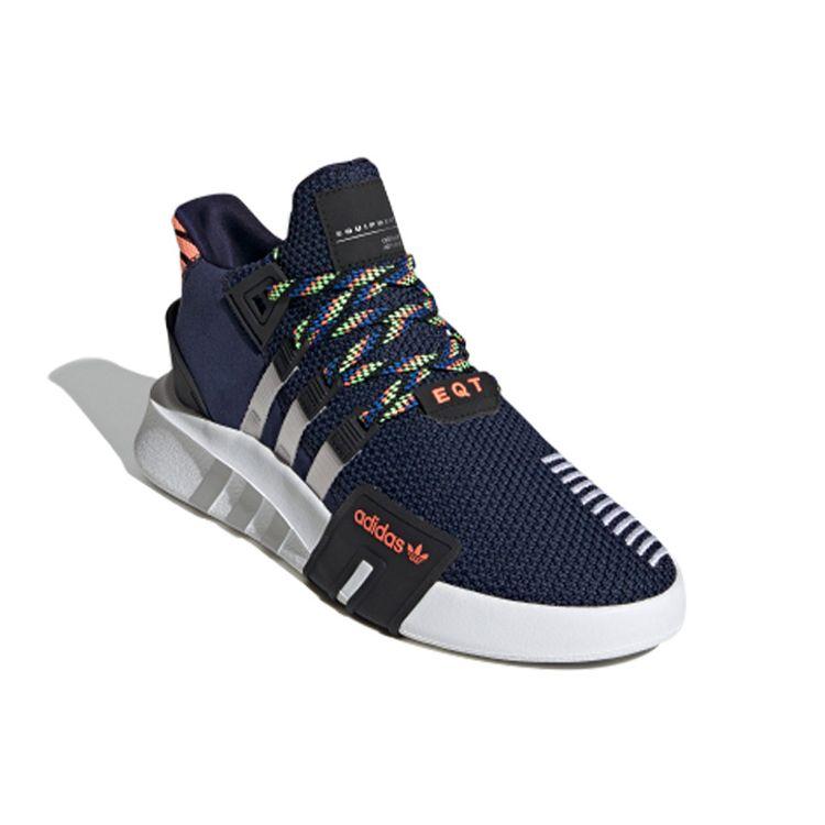 Adidas Originals Eqt Bask Adv Удобная амортизация Нескользящие Прочные Низкие Повседневные Кроссовки Мужские синие белые FW4251