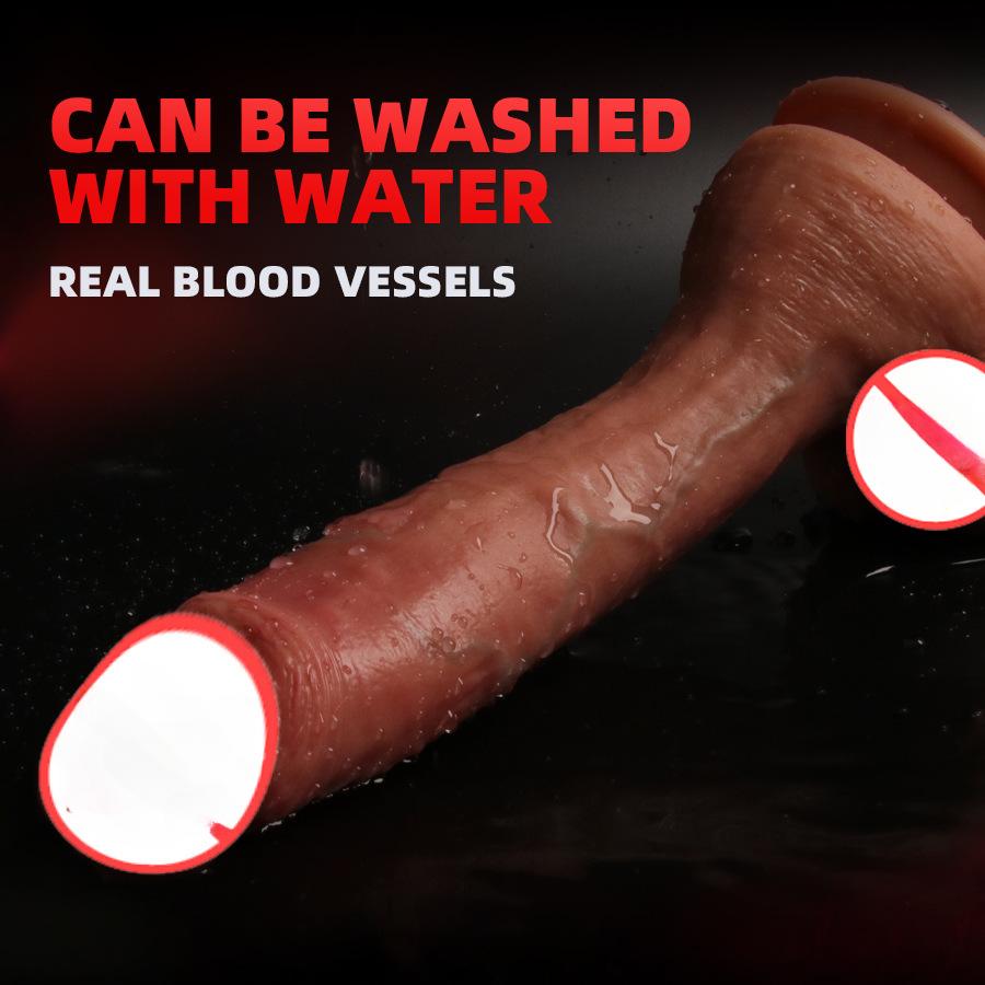 Реалистичный силиконовый дилдо для женщин - мягкая ручная секс-игрушка для пениса для одиночного удовольствия и мастурбации