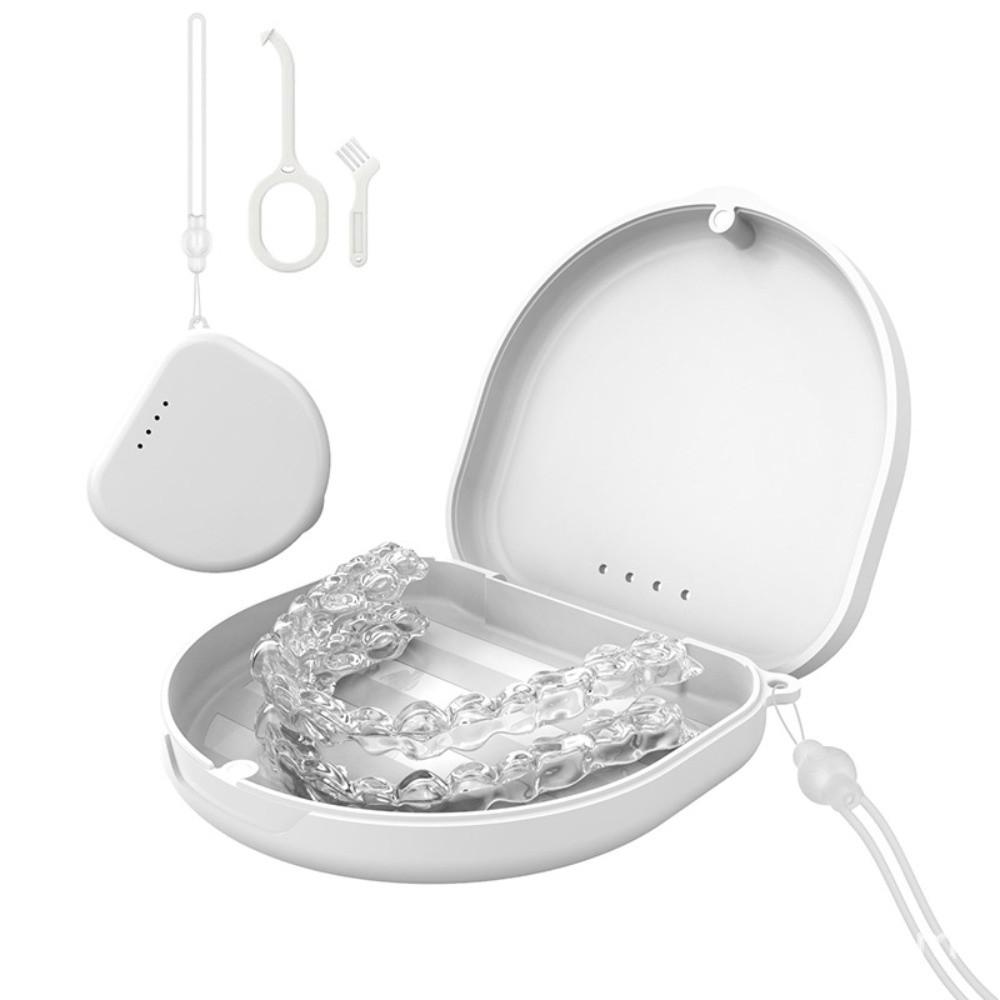 Portable Dental Retainer Case Vent Holes Teeth Retainer Container for Orthodontic Use