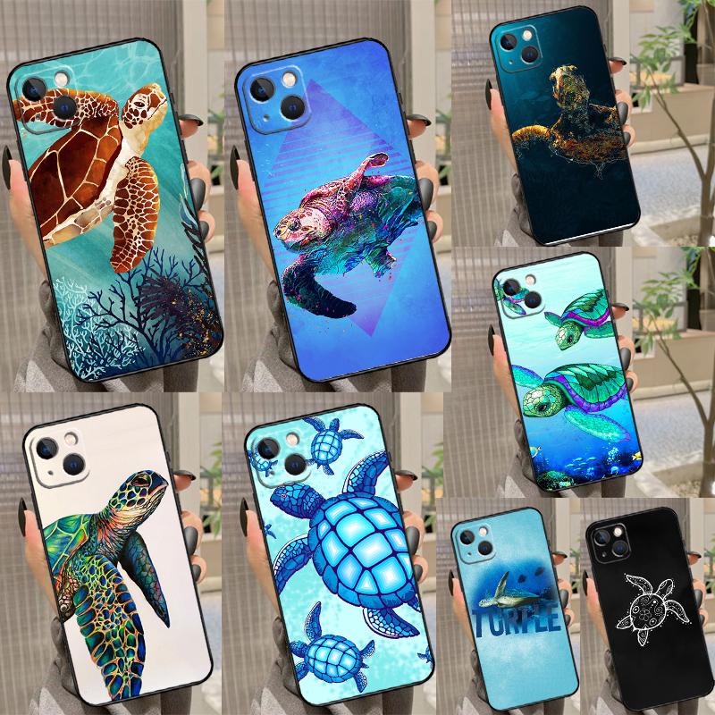 Чехол для телефона с морской черепахой для iPhone 17 17Air 16 16E 15 14 13 12 11 Pro Max 12 13 Mini Ударопрочный чехол