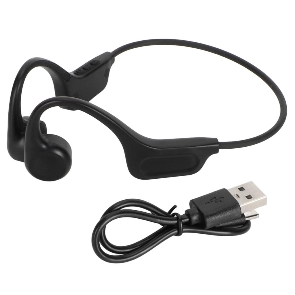 Bone Conduction Bluetooth5.3 Headphones IP56 Waterproof Dustproof Open Ear Headphones for Running Hi