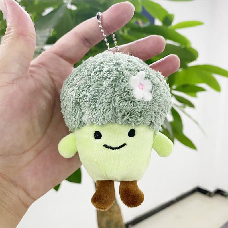 Очаровательная коллекция плюшевых кукол в форме овощей, включающая брокколи, капусту, кукурузу и побеги бамбука