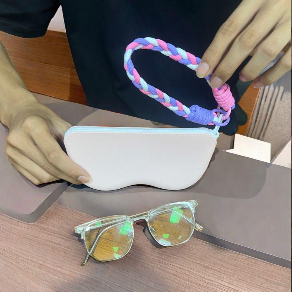 Waterproof Glasses Storage Bag Dustproof Portable Eyeglass Bag Fashion Silicone Glasses Bag Male